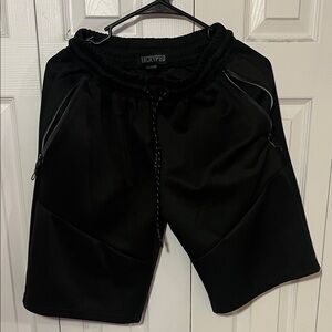 Encrypted Black Men's Athletic Shorts